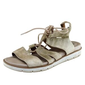 Sofft Sz 7 M Brown Gladiator Leather Women Sandals